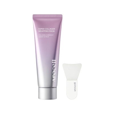 AROCELL Super Collagen Wrapping Mask, nuimama plėvelinė veido kaukė su kolagenu, 80 ml