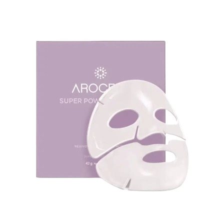 AROCELL Super Power Mask EX, drėkinanti hidrogelinė kaukė su kolagenu, 42 gr