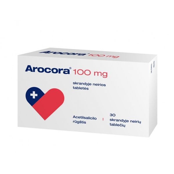 AROCORA 100 mg skrandyje neirios tabletės N30