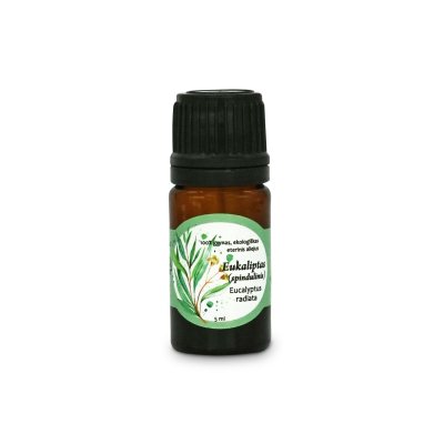 aromama eukaliptų (spindulinių) eterinis aliejus, 5 ml