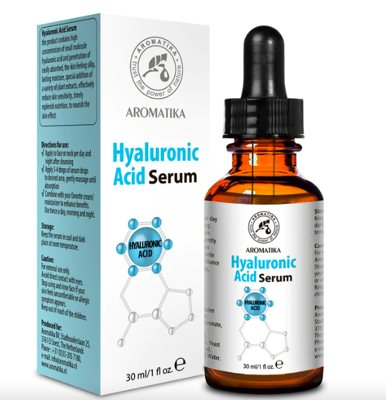 Aromatika Hialurono rūgšties veido ir kaklo serumas ., 30 ml