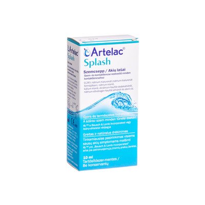 ARTELAC SPLASH, lašai akims, 10 ml