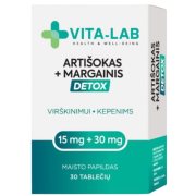 VITA-LAB, Artišokas + Margainis DETOX, 30 tablečių