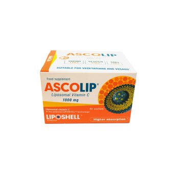 ASCOLIP liposominis vitaminas C 1000 mg, skystas gelis, N30