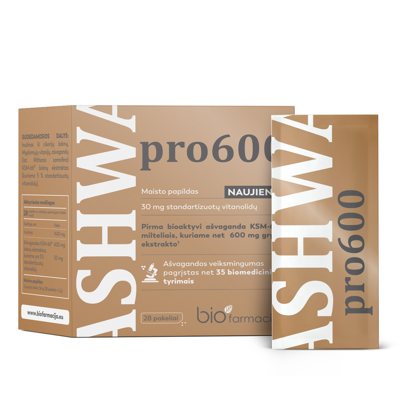 ASHWA PRO 600, 28 paketėliai geriamajam tirpalui