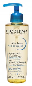 ATODERM Huile De Douche intensyviai maitinantis dušo aliejus, 200 ml