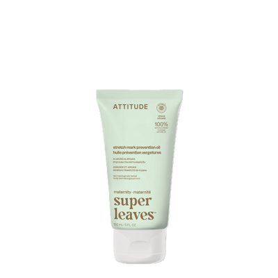 ATTITUDE, Aliejus nuo strijų nėščiosioms su migdolų ir arganų aliejais, 150 ml