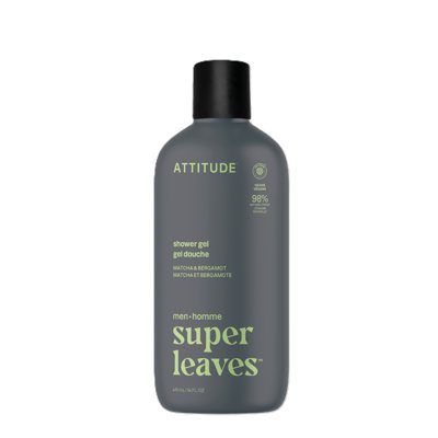 ATTITUDE, Dušo gelis vyrams „Matcha & Bergamot“, 415 ml