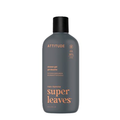 ATTITUDE, Dušo gelis vyrams „Patchouli & Bourbon“, 415 ml
