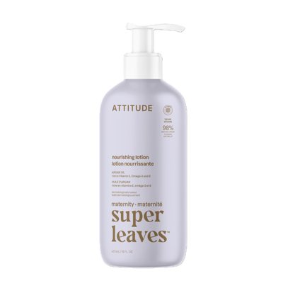ATTITUDE, Maitinamasis kūno losjonas nėščiosioms su arganų aliejumi, 473 ml