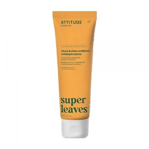ATTITUDE plaukų kondicionierius apimčiai SUPER LEAVES VOLUME & SHINE, 240 ml