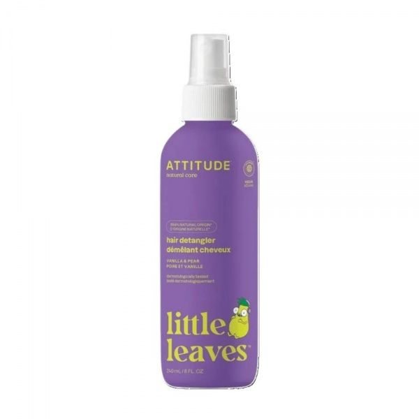 ATTITUDE purškiamas plaukų kondicionierius vaikams LITTLE LEAVES VANILLA & PEAR, 240 ml