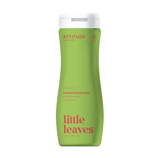 ATTITUDE šampūnas ir dušo gelis vaikams LITTLE LEAVES 2IN1, 473 ml