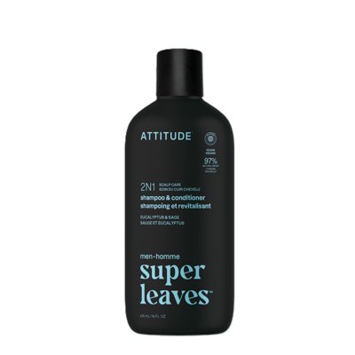 ATTITUDE, Šampūnas ir kondicionierius vyrams „Eucalyptus & Sage“, 415 ml