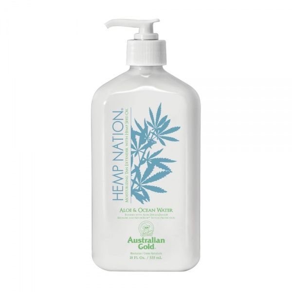 AUSTRALIAN GOLD drėkinamasis kūno kremas HEMP NATION ALOE & OCEAN WATER, 535 ml