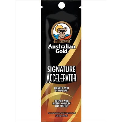 AUSTRALIAN GOLD kremas su bronzantais, SIGNATURE ACCELERATOR, 15 ml