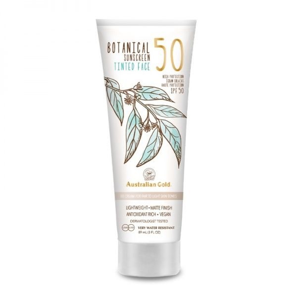 AUSTRALIAN GOLD tonuojantis BB veido kremas, apsaugantis nuo saulės FAIR TO LIGHT, SPF50, 89 ml
