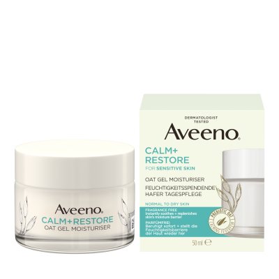 AVEENO Calm & Restore drėkinamasis gelis su avižomis, 50 ml