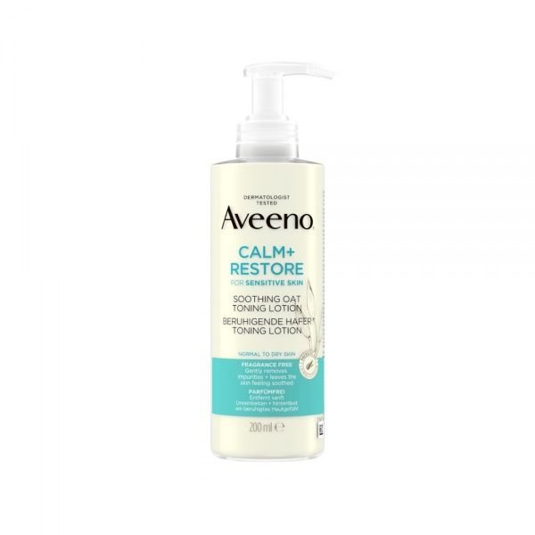 AVEENO Calm & Restore raminantis tonizuojantis losjonas su avižomis, 200 ml