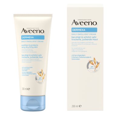 AVEENO Dermexa kasdienis bekvapis minkštinamasis kremas, 200 ml