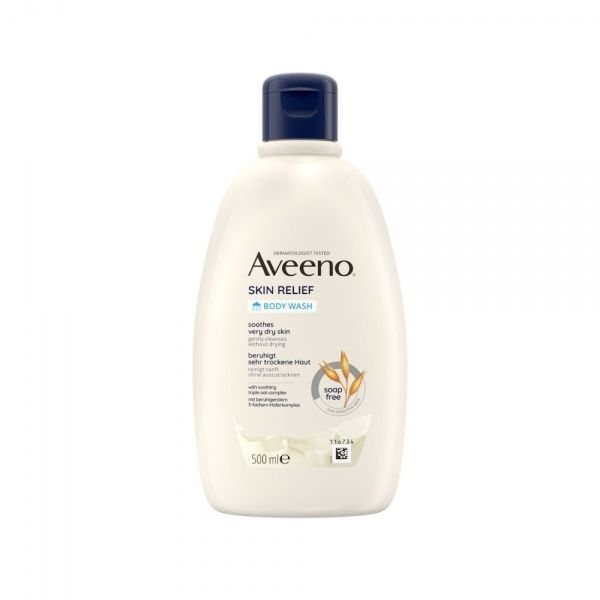 AVEENO Skin Relief drėkinamasis bekvapis kūno prausiklis, 500 ml