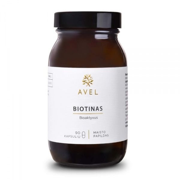 AVEL maisto papildas BIOTINAS, 90 kaps.