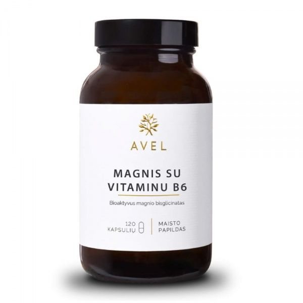 AVEL maisto papildas MAGNIS SU VITAMINU B6, 120 kaps.