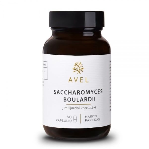 AVEL maisto papildas SACCHAROMYCES BOULARDII, 60 kaps.