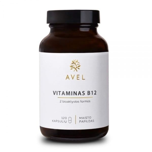 AVEL maisto papildas VITAMINAS B12, 120 kaps.