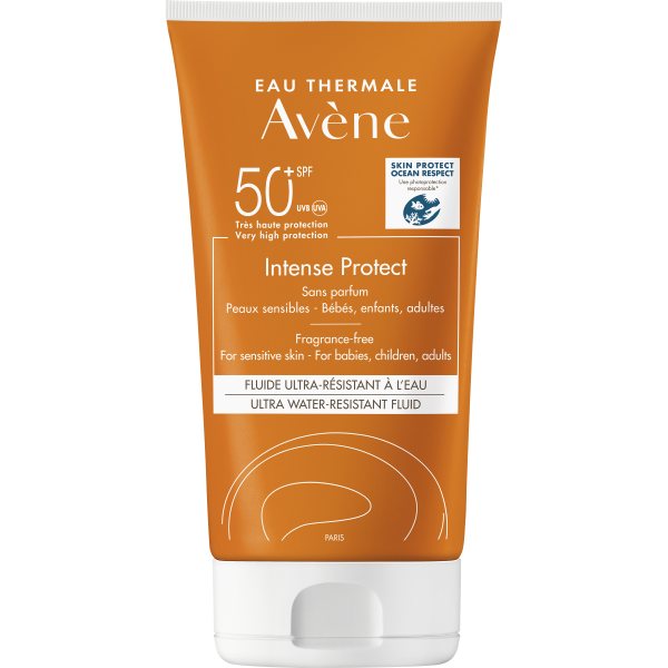 AVENE apsauginė veido ir kūno emulsija SUN INTENSE PROTECT, SPF50+, 150 ml