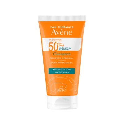 AVENE apsauginis kremas nuo saulės riebiai odai SUN CLEANANCE, SPF50, 50 ml