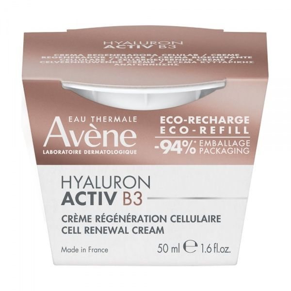 AVENE atkuriamasis veido kremas brandžiai odai HYALURON ACTIVE B3, papildymo pakuotė, 50 ml