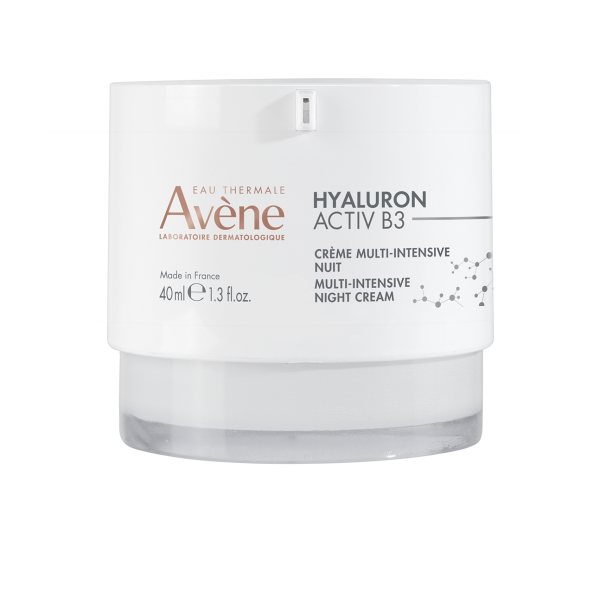 AVENE intensyvaus poveikio naktinis veido kremas brandžiai odai HYALURON ACTIVE B3, 40 ml