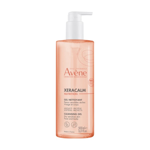 AVENE XERACALM NUTRITION, prausiklis veidui ir kūnui, 500 ml