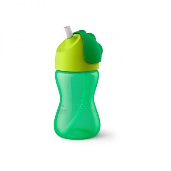 AVENT neišsiliejantis puodelis su šiaudeliu B, 300 ml