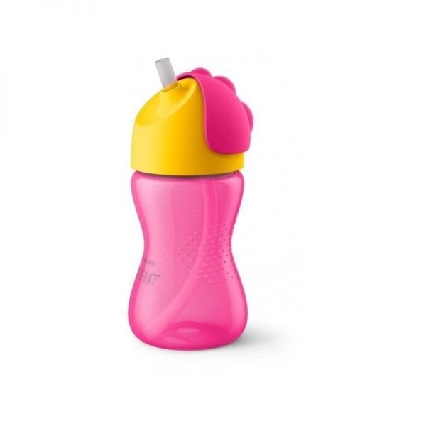 AVENT neišsiliejantis puodelis su šiaudeliu M, 300 ml
