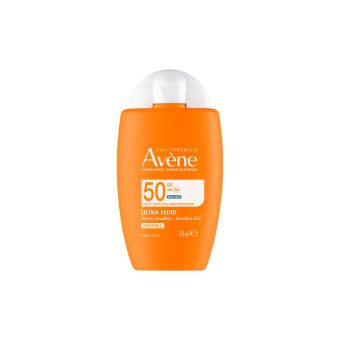 AVÈNE apsauginis fluidas nuo saulės ULTRA FLUID INVISIBLE SPF 50, 50 ml