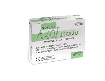 AXOL Procto tiesiosios žarnos žvakutės N10, 2 g