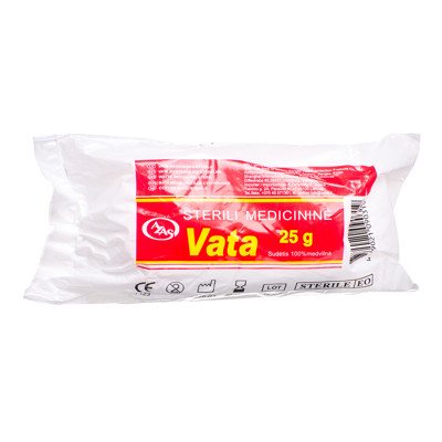 AZAS, medicininė sterili vata, 25 g