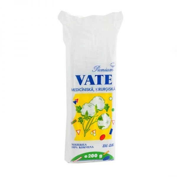 AZAS medicininė vata ZIG ZAG, 200 g
