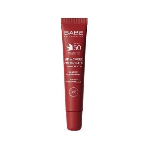 BABÉ apsauginis lūpų ir skruostų balzamas SPF50, CHERRY, 20 ml