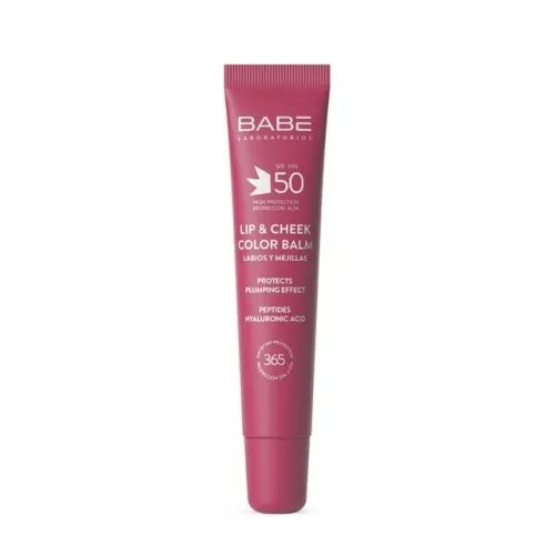 BABÉ apsauginis lūpų ir skruostų balzamas SPF50, VELVET, 20 ml