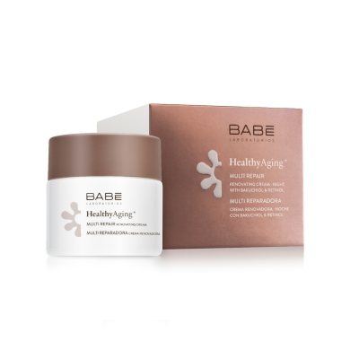 BABĒ daugiafunkcis atkuriamasis, stangrinamasis naktinis kremas HEALTHY AGING+, 50 ml