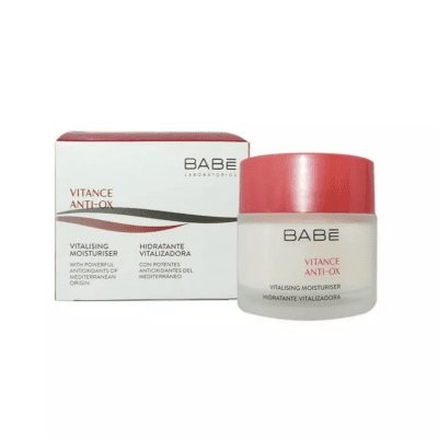 BABĒ drėkinamasis, odos gyvybingumą atkuriantis gelinis kremas su antioksidantais VITANCE ANTI-OX, 50 ml
