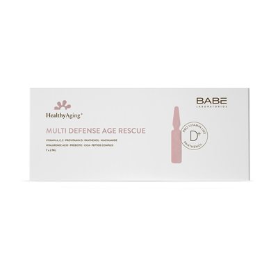 BABÉ HEALTHY AGING+, daugiafunkcis serumas ampulėse, x 2ml, 7 vnt