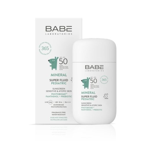 BABÉ mineralinė apsauga vaikams MINERAL SUPER FLUID SPF50, 50 ml