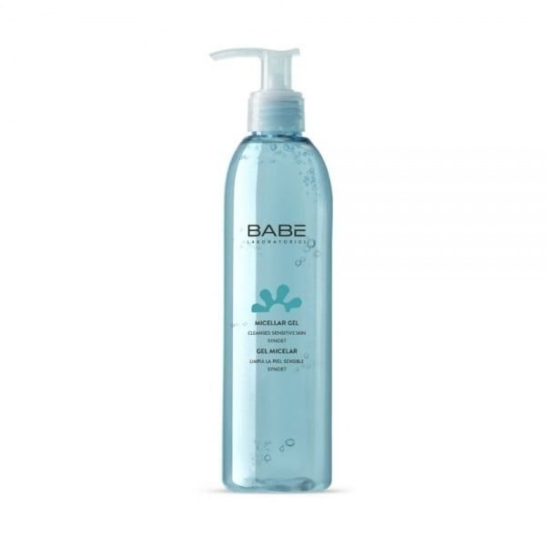 BABĒ raminamasis gelinis micelių prausiklis jautriai, raustančiai veido odai FACIAL, 240 ml