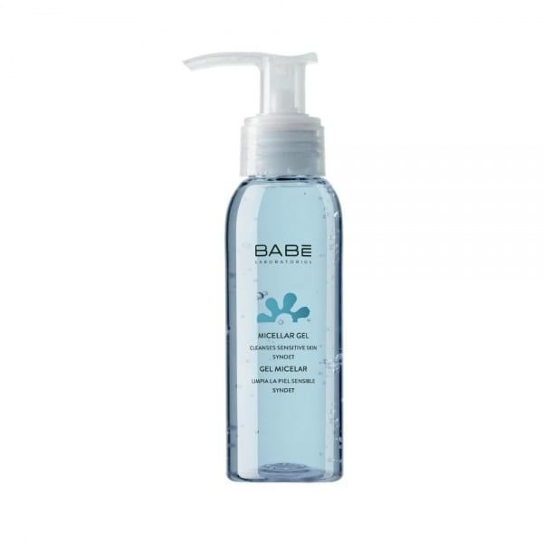 BABĒ raminamasis gelinis micelių prausiklis jautriai, raustančiai veido odai FACIAL, 90 ml