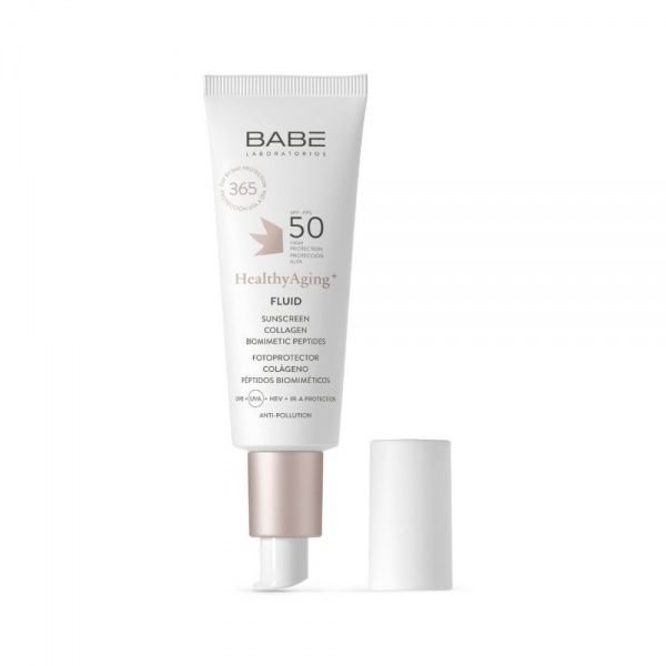BABE apsauginė veido emulsija HA+, SPF50, 40 ml