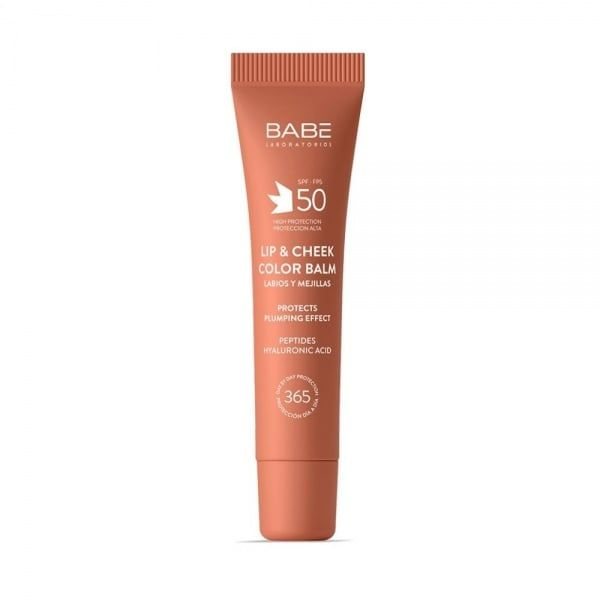 BABE apsauginis lūpų ir skruostų balzamas, SPF50, kūno spalvos, 20 ml